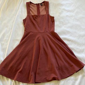 Windsor Rust Red Skater Dress S